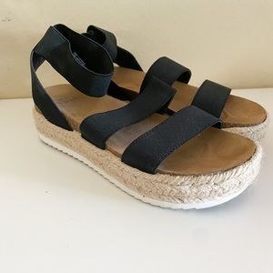 Espadrille Wedges Black
